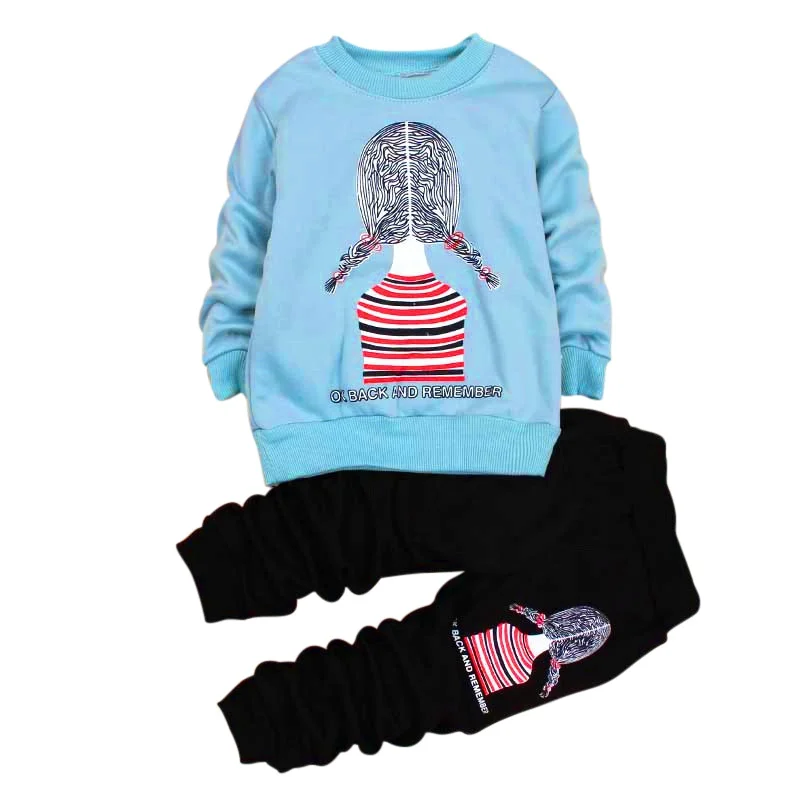 

Autumn Children's Clothing Sets Boys Girls Warm Long Sleeve Sweaters + Pants Fashion Kids Clothing Set Sports Suit for Girl S2