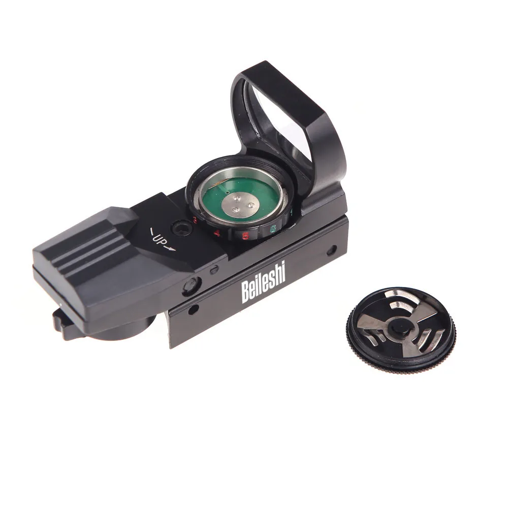 

Holographic 4 Reticle Electro Red/Green Dot Tactical 33*22mm Reflex Sight Scope with Mount Hunting Combat Military