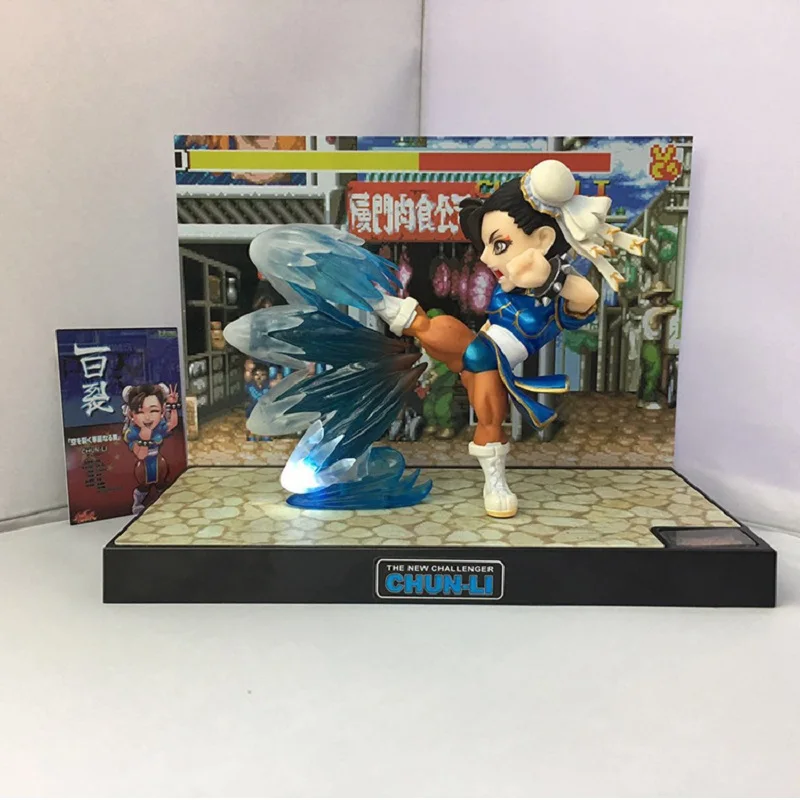 

New Arrival Japan Anime Action Figure Street Fighter SF Chun Li T.N.C 03 PVC 17cm Model Collection Glowing Decoration Coll Doll