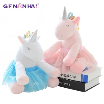 

1pc 30*20cm Lovely Dressing Ballet Skirt Unicorn Plush Toy Cute Dream Series Animal unicorn Dolls Stuffed Children Baby Presents