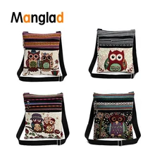 Вышитая сумка "Сова", сумки для женщин, сумки через плечо, сумка почтальон, мини сумка-тоут, женская сумка, Холщовая Сумка для покупок