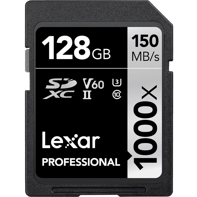 Дешевый Оригинальный Lexar 150 МБ с. Class10 32 ГБ памяти SD карты 1000x UHS II U3 SDHC 64 gb 128 GB 256 GB карта памяти для 3D 4 K цифровой Камера