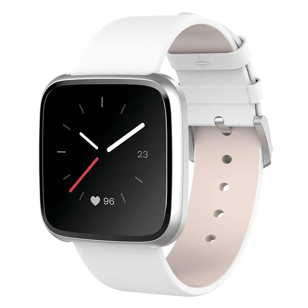 Браслет из натуральной кожи часы ремешок Замена для Fitbit Versa Lite Edition Smartwatch