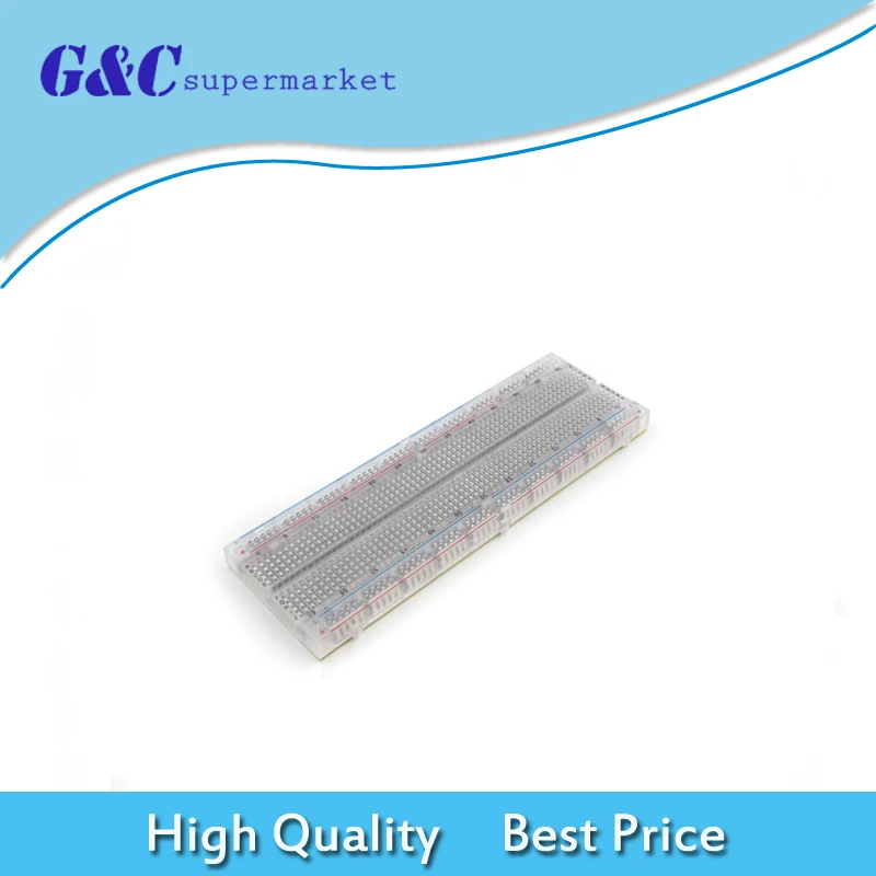 

MB102 Prototype Breadboard For DIY KIT MB-102 Protoboard PCB Board BreadBoard 16.5X5.5CM 830Holes Solderless Universal Prototype