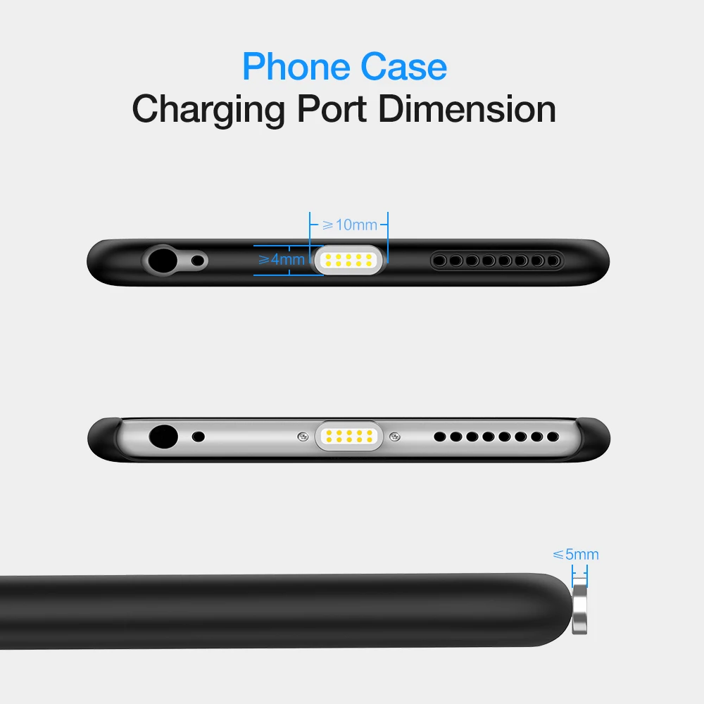 RAXFLY Magnetic Cable For iPhone X XS Max 8 7 Plus Charging Wire Lightning to USB Cable For iPhone 6S LED Magnet Charger Cord