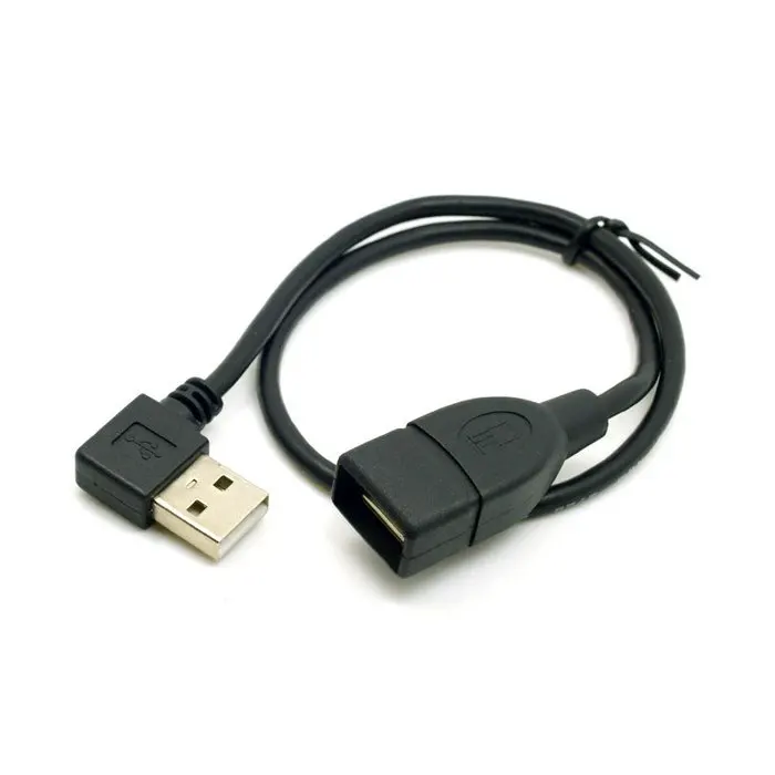 10cm 20cm 40cm USB2.0 Cable USB Male to female extension cable 90 Degree angled