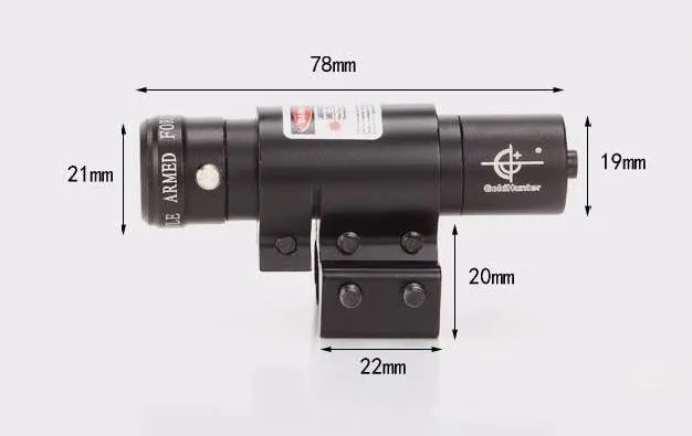 Тактический мини красный лазерный винтовочный оптический прицел с универсальным зажимом для Охотничье пневматическое Ружье gunsight laster