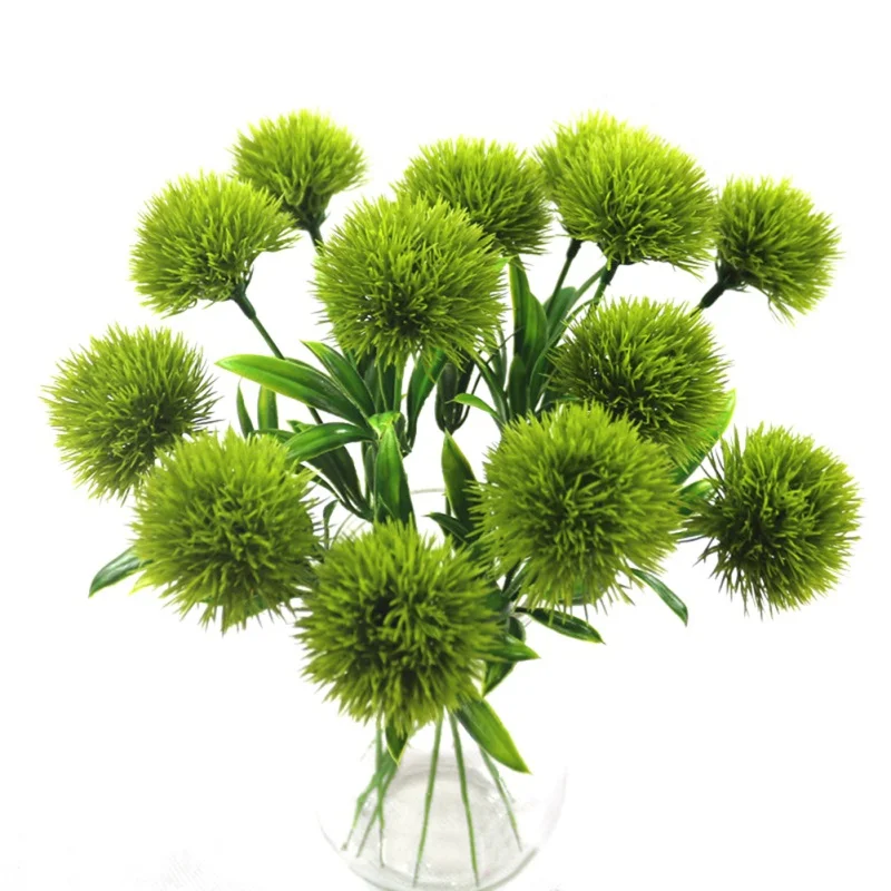 Artificial Dandelion with Leaves Silk Flower for Home Garden Wedding Decoration Plastic Flower Arrangement Accessories 10pcs Artificial Dandelion with Leaves Silk Flower for Home Garden Wedding Decoration Plastic Flower Arrangement Accessories 10pcs