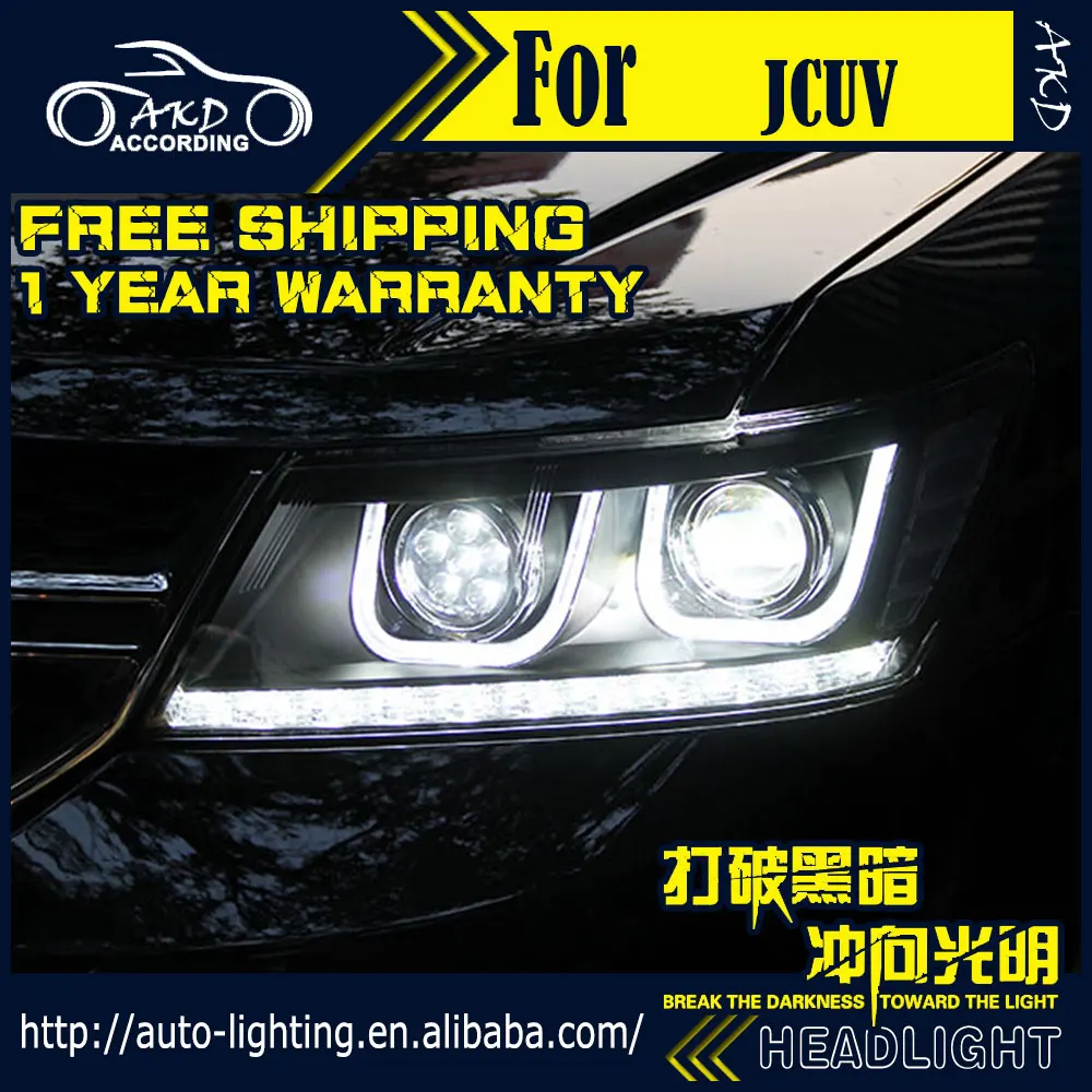 AKD автомобильный Стайлинг фара для Dodge Journey JCUV фары Freemont Светодиодный фонарь H7 D2H Hid вариант Ангел глаз биксеноновый луч