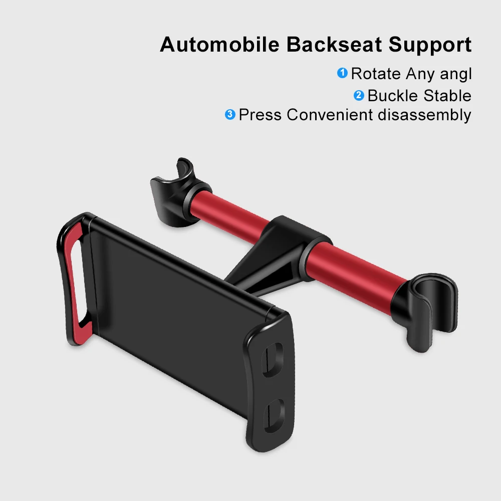 

Tablet Car Mobile Phone Holders Stands for Ipad iphone car holder 4-11"Universal 360 Rotation Bracket Back Seat Car phone holder