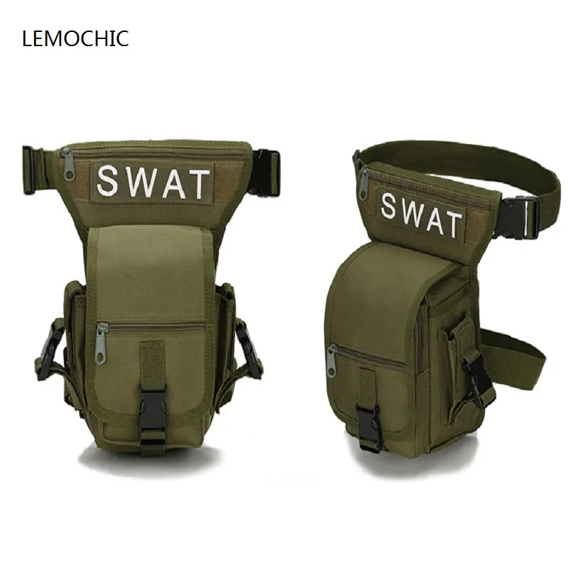 

LEMOCHIC men waist leg bag military tactical money belt motorcycle thigh bags fanny phone travel pack for women army equipment