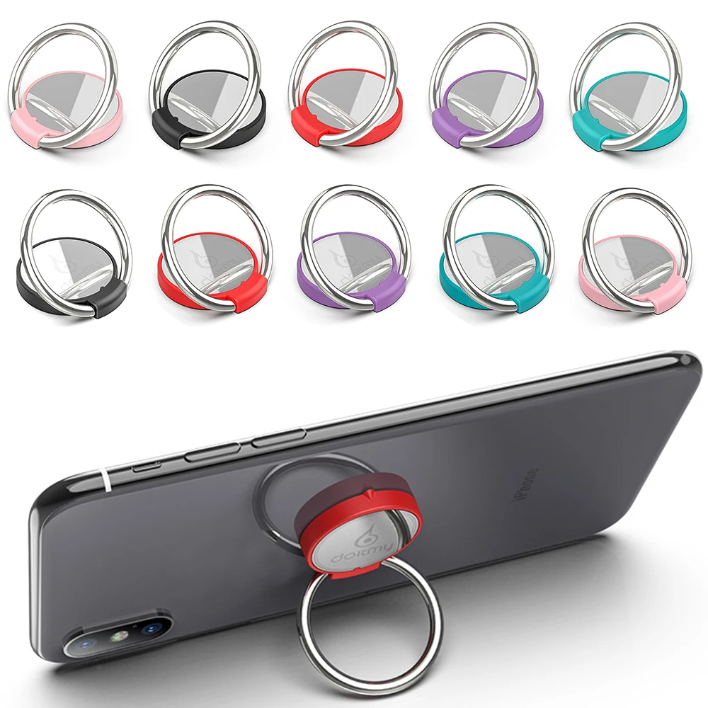 Doitmy Round Multi-Function Car Phone Holder Ring Buckle Mobile Phone Case Bracket For iPhone Samsung Smart Phone ring