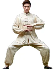 Shanghai Story Men’s chinese kungfu set chinese Tai chi suit long sleeve shirt + pants Linen kungfu uniform 6 Style for Unisex