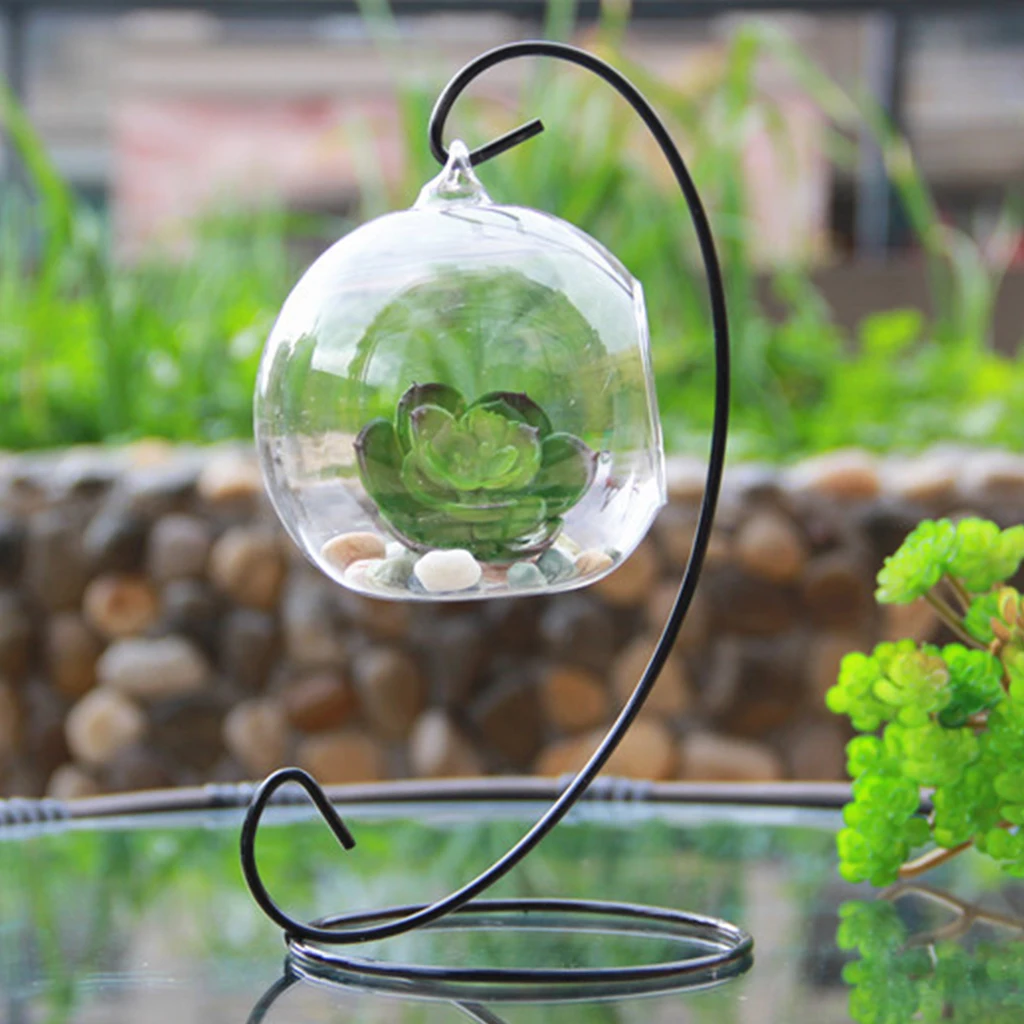 Flower Hanging Glass Plant Vase Hydroponic Container Pot Home Wedding Decor Gift 