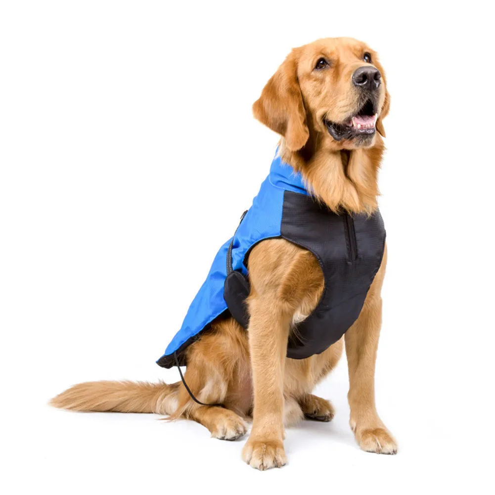 Модные Водонепроницаемый собака жилет куртка теплая Светоотражающие Pet Одежда Зима щенок пальто свитер пончо с пояс для питомца Товары для собак чихуахуа