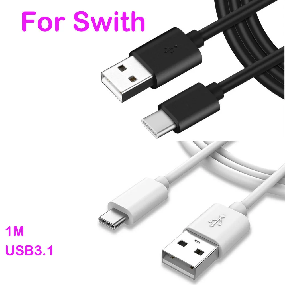 

20PCS 1M USB-C USB 3.1 Male Charger Cable For Nintendo Switch Charging Cord Lead