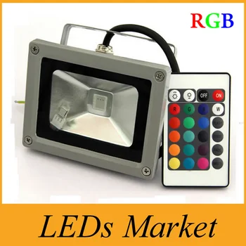 

Led Floodlight 10W 20W 30W 50W 100W AC85-265V Landscape Lighting IP66 RGB LED Flood Light Lamp LED spotlight street light