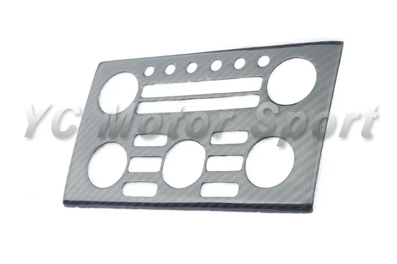 2008-2010 Nissan R35 GTR RHD RSW Style Control Panel DCF 2&2 Twill Weave Glossy Finish (2)