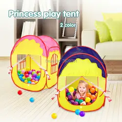 Замок принцессы Игровая палатка детская игровая забавные дом океан пул, indoor/Outdoor Портативный складной пляжный палатка игрушки 2 цвета