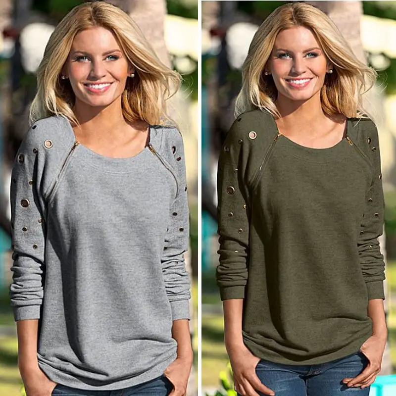 

Fashion Women's Long Sleeve Hoodie Sweatshirt Sexy Hollow Out Basic autumn lady Jumper HOT Warm Jumper Hoody Pullover Tops