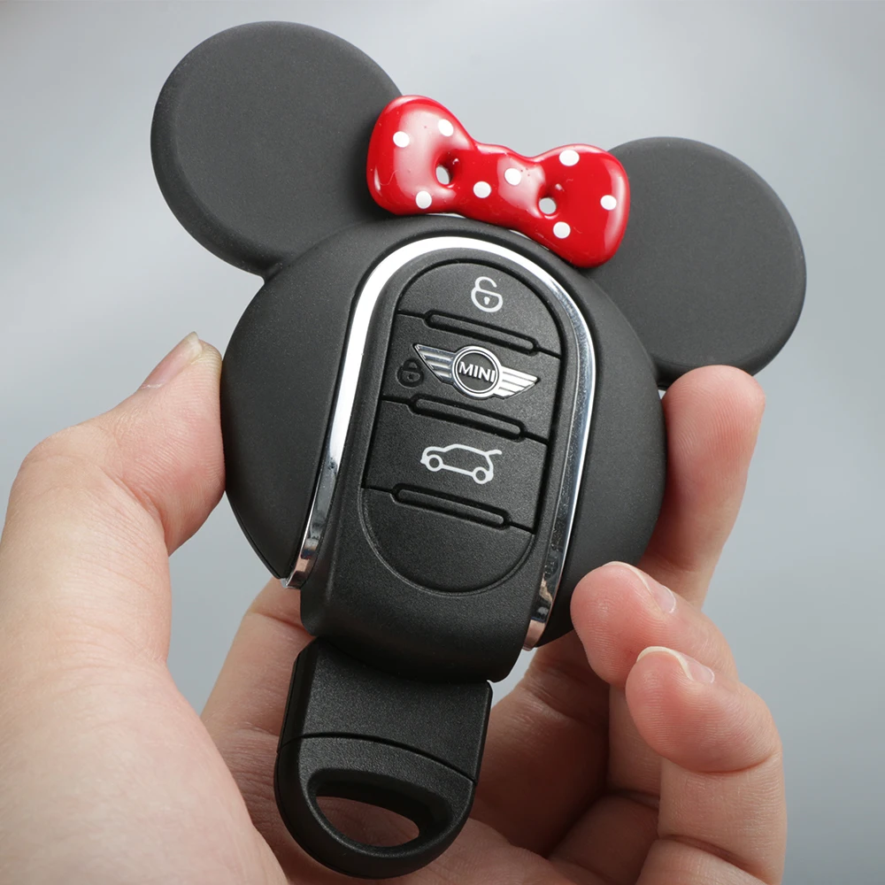 Koop Diamant Sleutelhanger Decorating Fashion Vrouwen Key Case Cover Auto Styling Accessoires Voor Mini Cooper S JCW Een F54 F55 F56 f57 F60