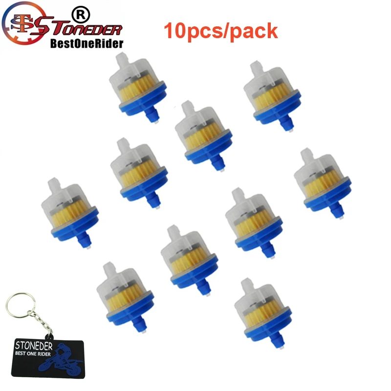 

STONEDER Blue Gas Fuel Filter For Pit Dirt Motor Bike ATV Quad Go Kart Buggy Pocket Bike Motorcycle Snowmobile Yamaha TTR YZF