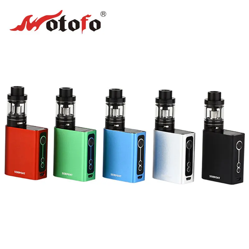 

Original WOTOFO Serpent 50W TC Box Battery 2000mah with Wotofo Serpent Sub 22 Tank 3.5ml 50W VW/TC function Vaping Kit