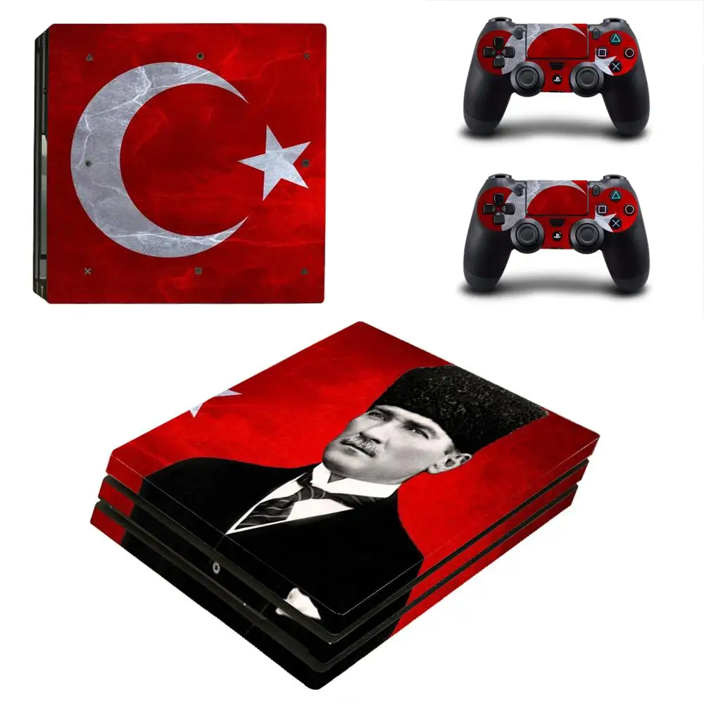 Turchia National Falg Porta Ps4 Pro Skin Sticker Per Playstation 4 Console E Controller Ps4 Pro Skin Stickers Decalcomania In Vinile