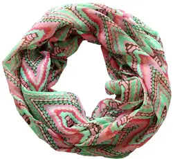 Новинка; модный стиль печать осень-зима шеи шифоновый шарф-кольцо Scarvf Для женщин для девочек Теплые шарфы платки Femme Bufandas W034