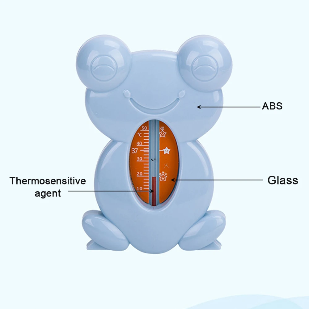 Baby Bath Take a Shower Thermometer Cartoon Animal Elephant Frog Shape Pink Blue Yellow Green Baby Water wireless Thermometer (12)