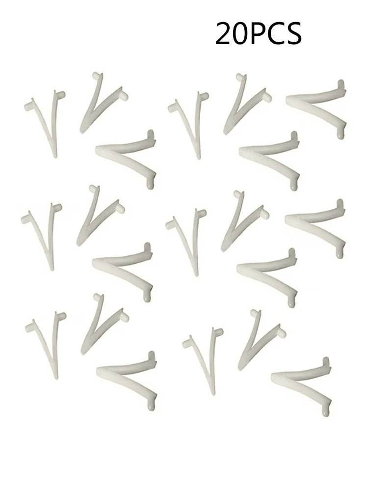 

Swimming Tool 20pcs White Butterfly V-Clip Suction Head V-clamp Telescopic Rod Butterfly Clip for Pool Brush