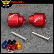 Logo"CBR" Motorcycle Handlebars Grips Ends Bar Ends Caps Handlebars For Honda CBR 1100 RR CBR1100RR 1997-2003 2000 2001 2002