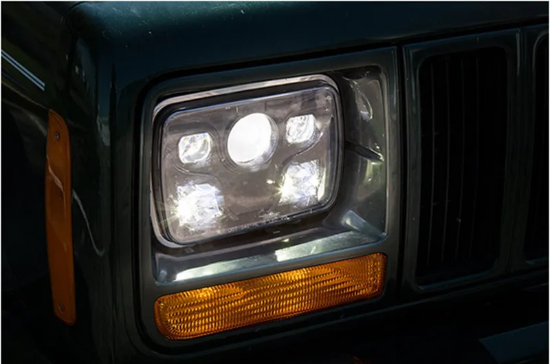 1 шт. " x 7" квадратный светодиодный проектор для фар с высоким/низким лучом DRL дальнего света для грузовика джип внедорожный автомобиль мотоцикл