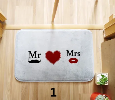 40 см* 60 см коврики Zakka противоскользящие коврик разнообразие Mr and Mrs стиль ковер спальня коврик/дверной коврик Винтаж Высокое качество - Цвет: 1