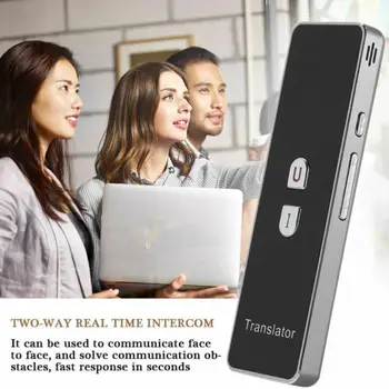 

Bluetooth T8 Translation 40+ Languages Smart Instant Voice Portable Pocket Device Speech Travel Business Intelligent Translator