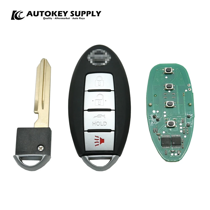 

Car-styling for Nissan 3+1 buttons remote flip key 315Mhz FCC:CWTWBU729 IC:16F636 with logo for car key AKNIC331