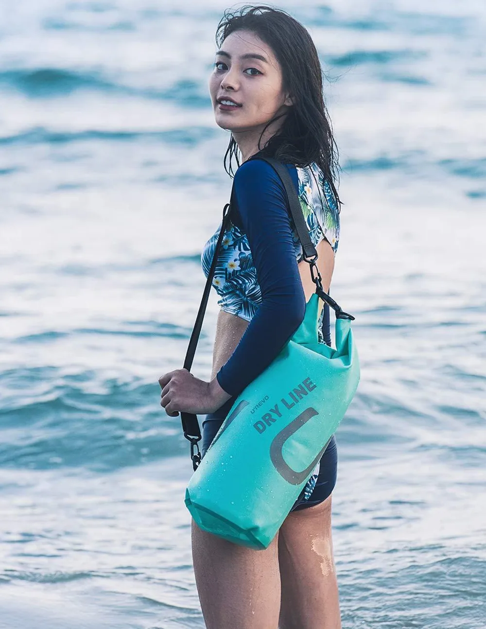 Xiaomi Mijia Urevo 10L водонепроницаемая сумка с регулируемым ремешком, сумка-Крючок для наружного плавания, кемпинга, рафтинга, сумка для хранения, сухая сумка