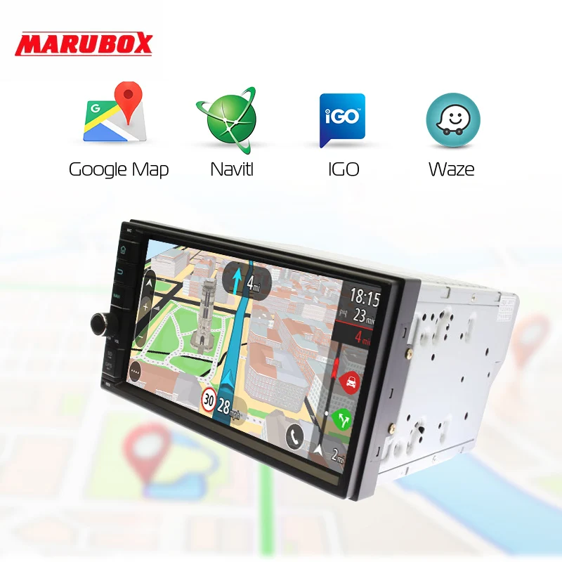 MARUBOX 706PX5-DSP головное устройство Универсальный 2 Din Восьмиядерный Android 8,0, 4 Гб оперативной памяти, 32 ГБ, gps навигация, стерео радио, Bluetooth, без DVD