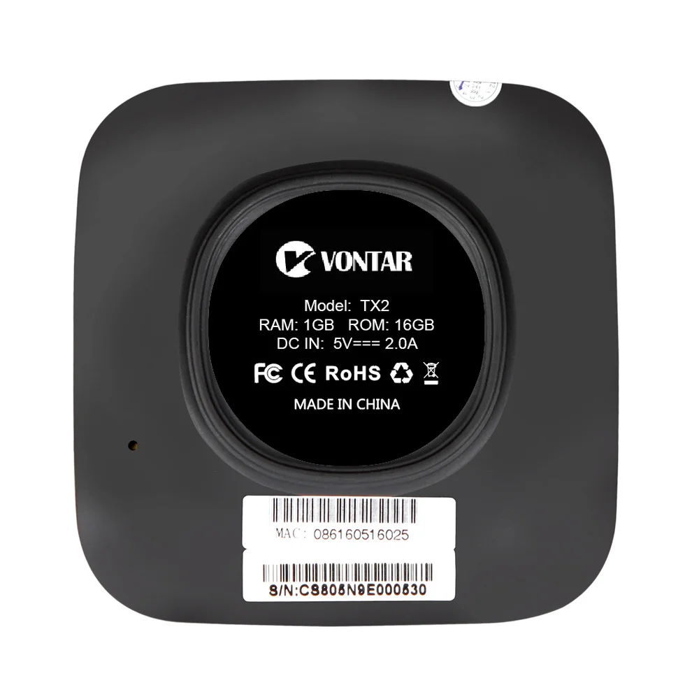 VONTAR TX2 2 Гб оперативной памяти 16 встроенной с двумя камерами процессор Rockchip RK3229
