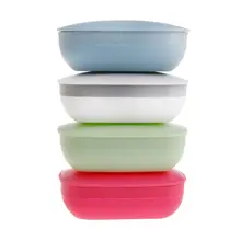 1 шт. портативная мыльница для ванной, для хранения посуды, для путешествий, прочная герметизация, герметичный чехол, держатель, сладкий, конфетный цветной контейнер 11,8x8x4 см