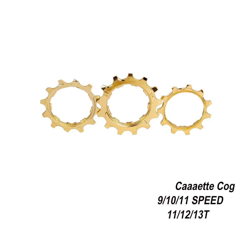 

Bike Bicycle Cassette Cog MTB Road Bike 9 10 11 Speed 11T 12T 13T Gold Freewheel Parts for ZTTO K7 Parts cassette
