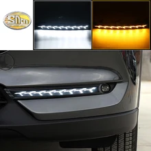 SNCN LED luci di Circolazione Diurne per Mazda CX-5 CX5 2017 2018 DRL lampada paraurti con giallo segnale di girata luce