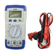 1 UNID Venta Caliente Nueva Modern LCD Multímetro Digital Del Amperímetro Del Voltímetro Ohmmeter Tester Actual VEE12 P10