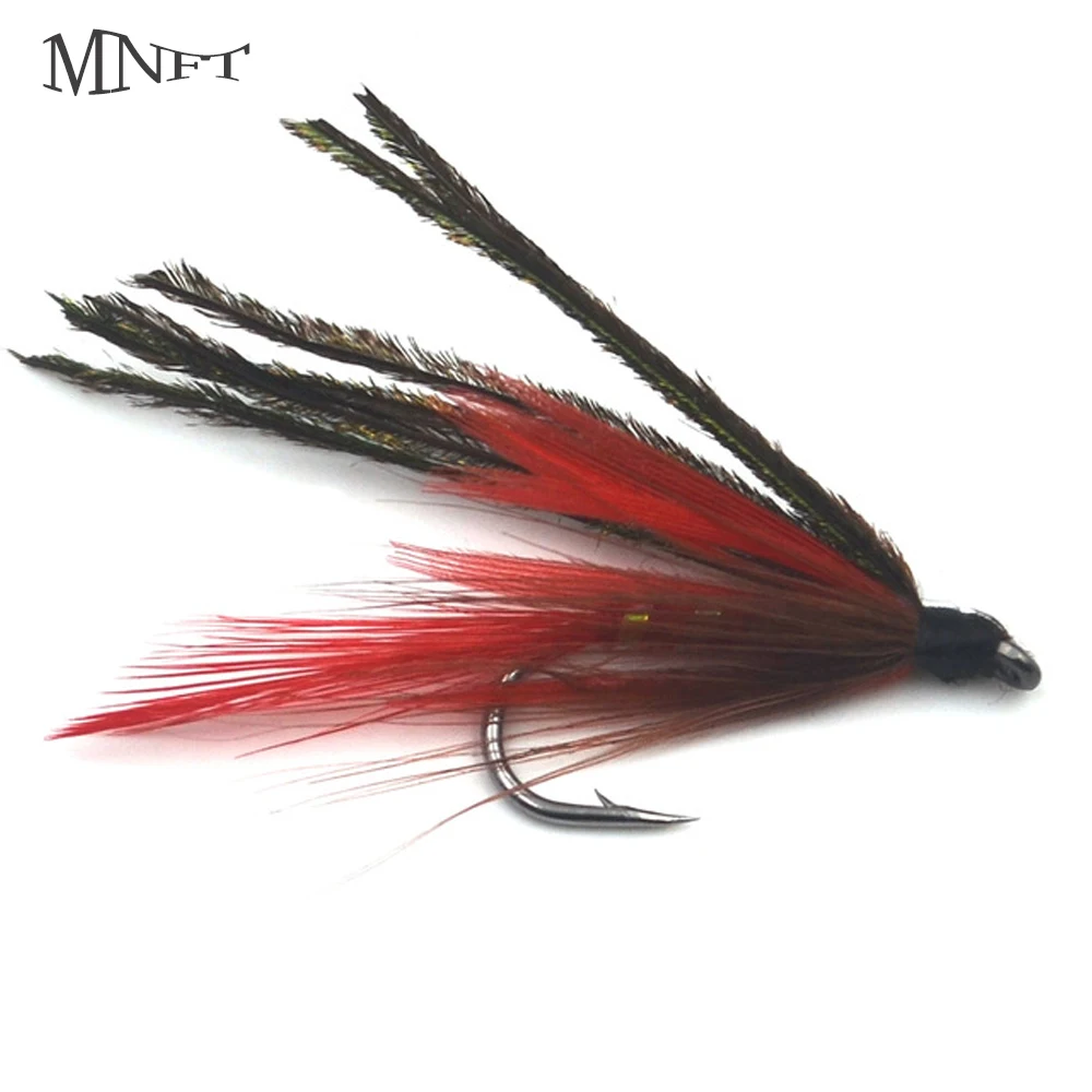 MNFT 10 шт. 7 # красное крыло Павлин Стример Летать Рыболовная Приманка для форели |