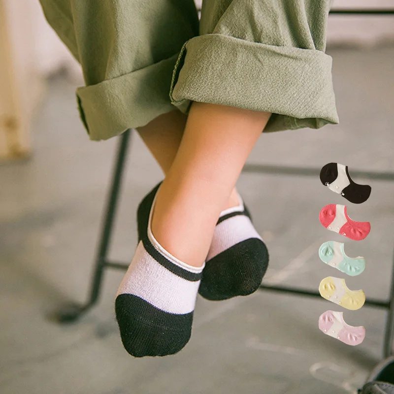 New Baby Boy Girl Boat Socks 5 pairs/lot Cotton Unisex Solid Casual