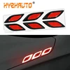 6Pcs/Set Carbon fiber Car Sticker Truck Auto Motor Car Reflective Strips Anti-Scratch Safety Warning Sticker Car Accessories ► Photo 1/6