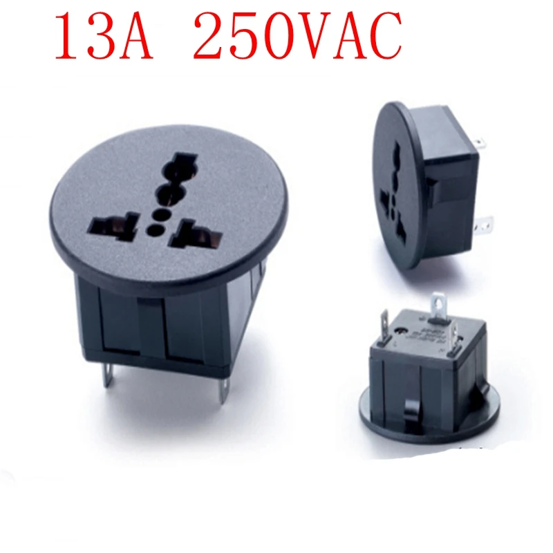 

1pcs/lot Card Type Wall Socket Round Panel Multifunctional Conversion Wiring Plug SS-801-1
