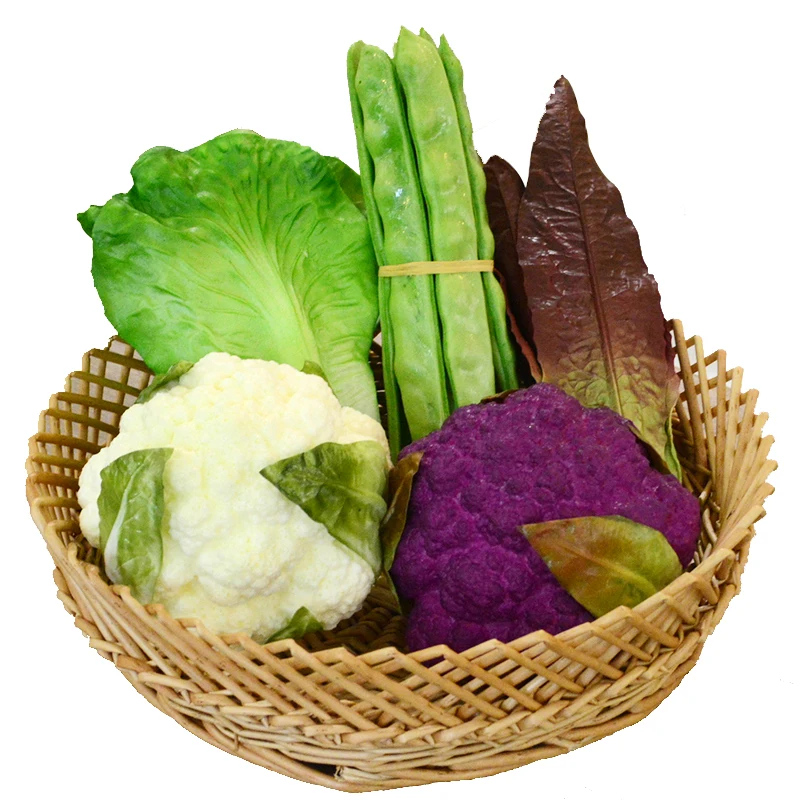 

Artificial Vegetables Simulation Vegetable Model Fake Lettuce Eggplant Photography Prop Room Decoration
