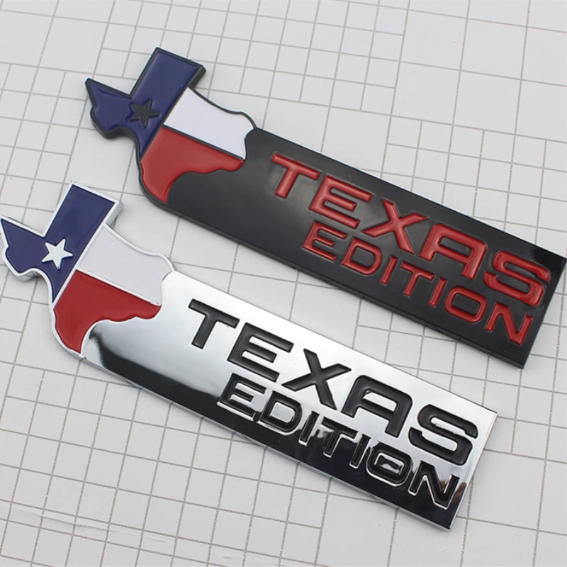 

Rhino Tuning 1PC Texas Edition Auto Badge ABS plating Emblem Car Styling Sticker For Silverado 2014 233 for JEEP for ford F150