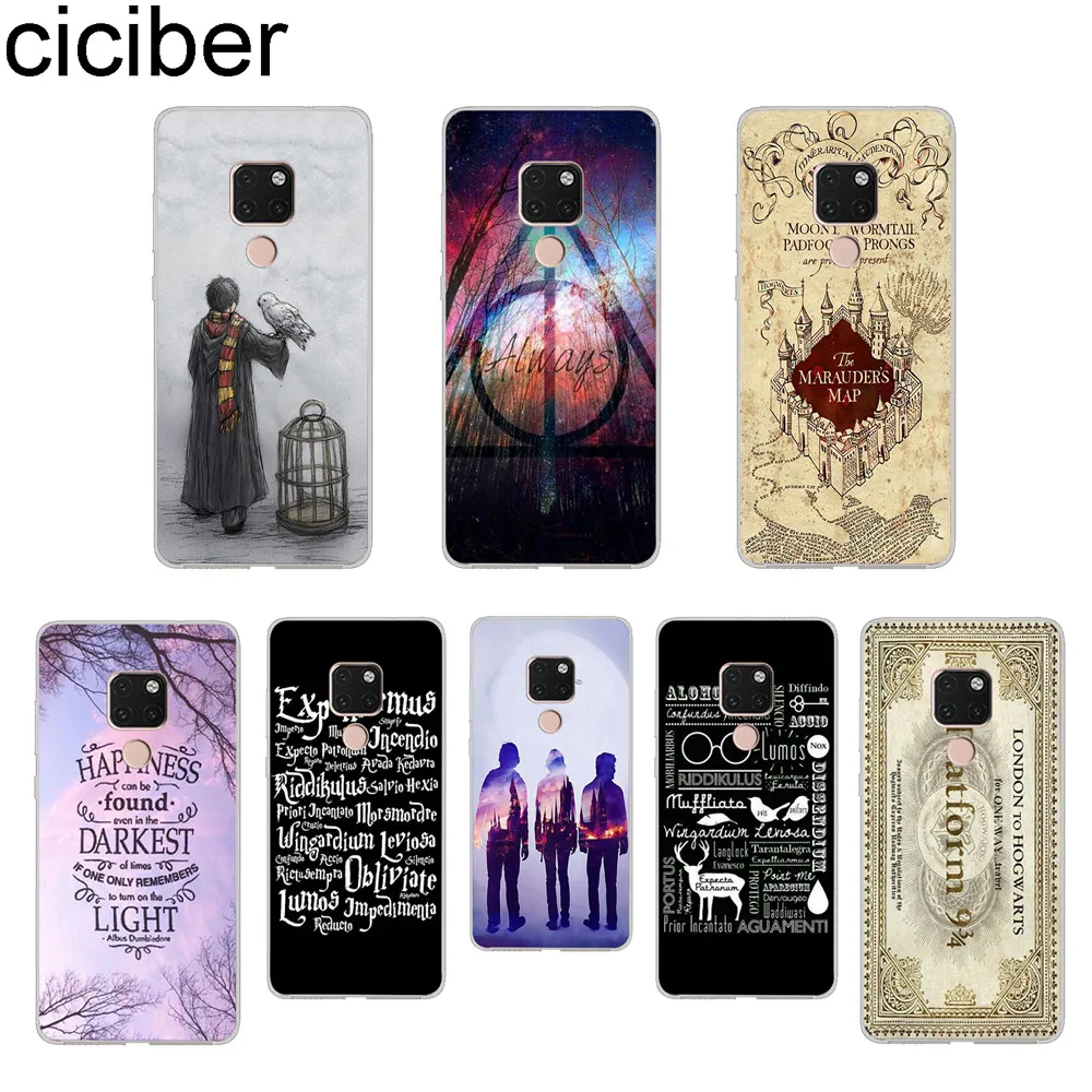 

ciciber Harry Potter Hogwarts For Huawei Mate 20 Pro Lite X Soft Silicone Phone Cases for Mate 10 9 Pro Lite TPU Back Clear Capa